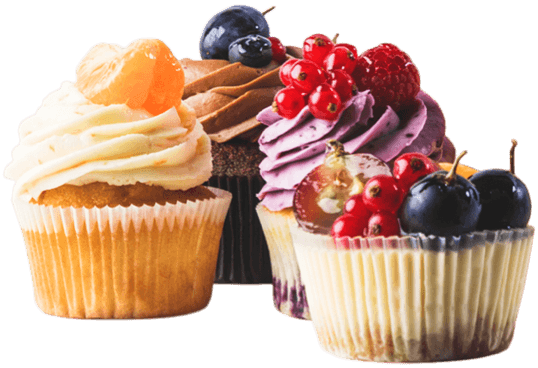 Selection of cupcakes